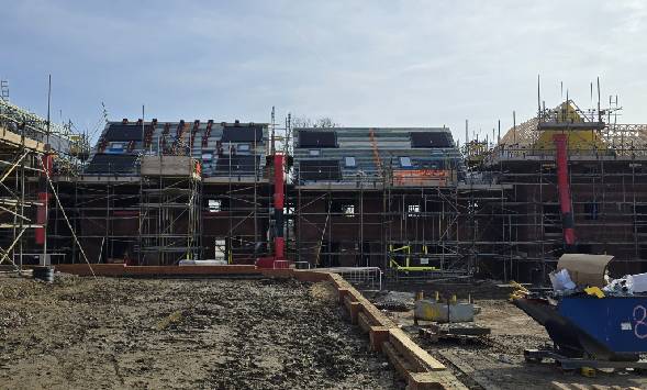 New house build Scaffolding